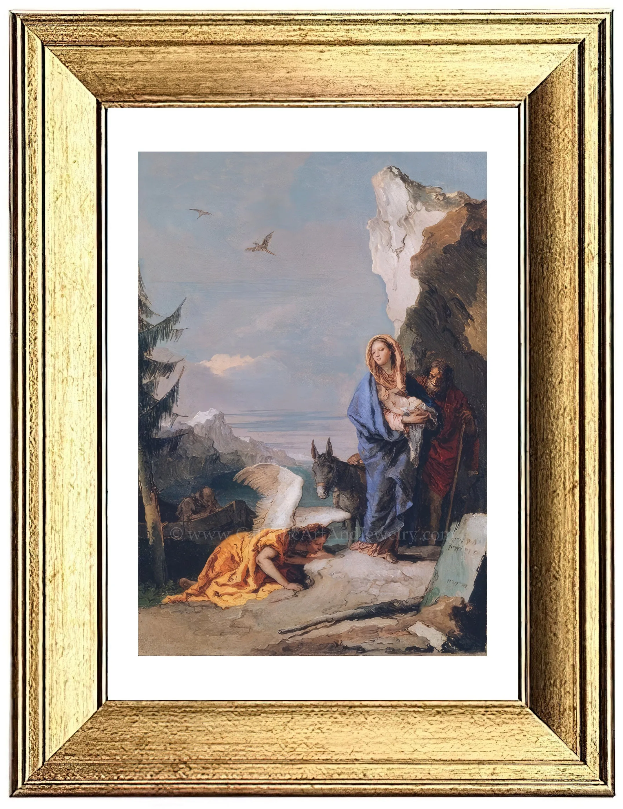 Flight into Egypt – Giovanni Battista – Catholic Art Print – Archival Quality