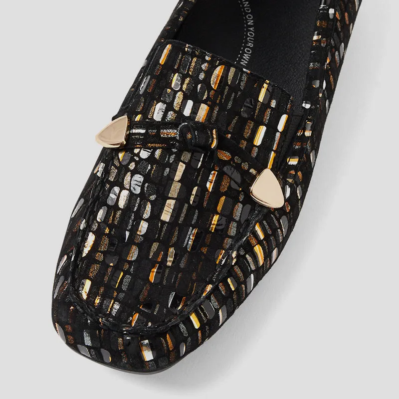 FREMCH XF - BLACK COPPER MOSAIC SUEDE LEATHER