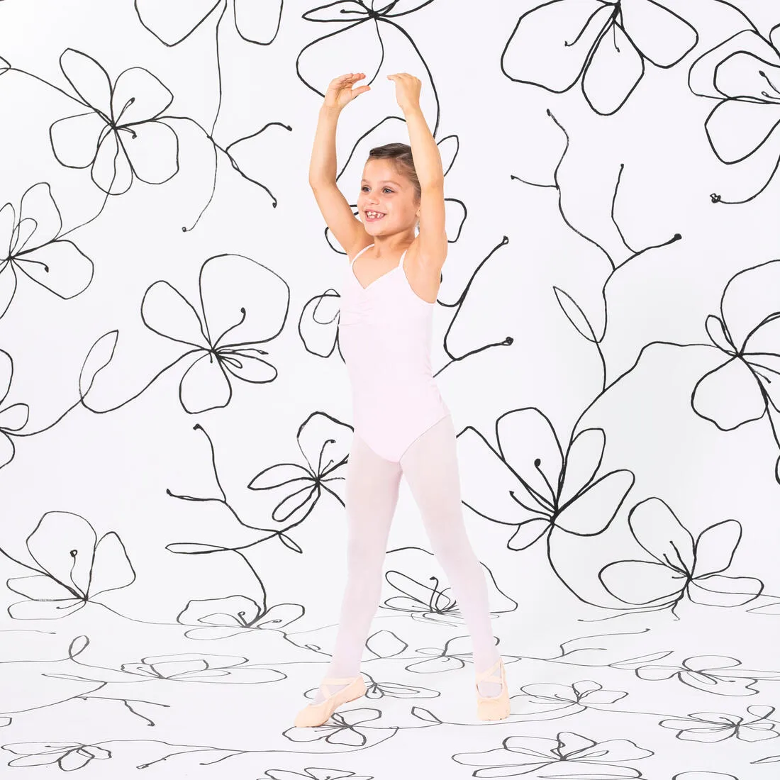 Girls' Ballet Camisole Leotard - Pale