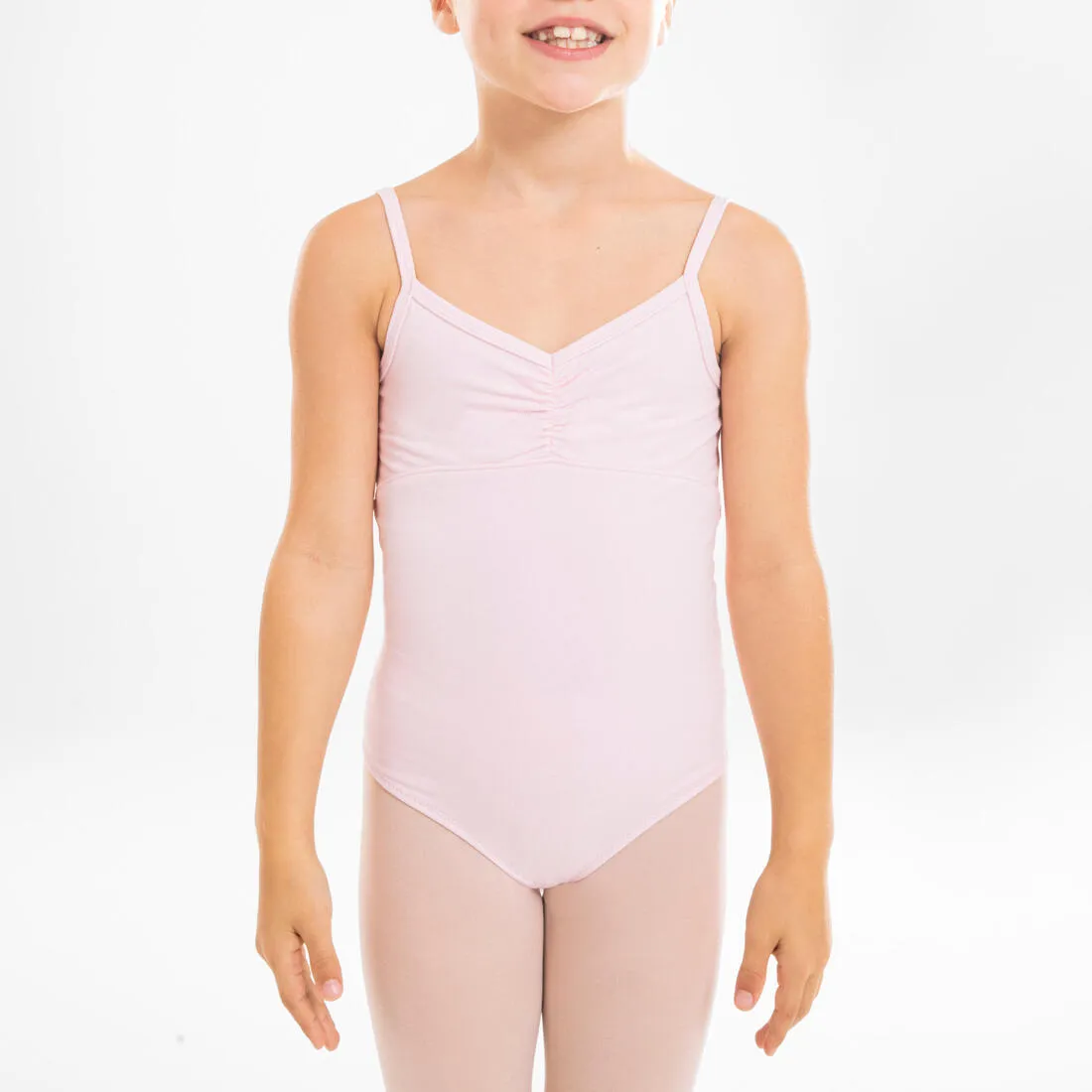 Girls' Ballet Camisole Leotard - Pale