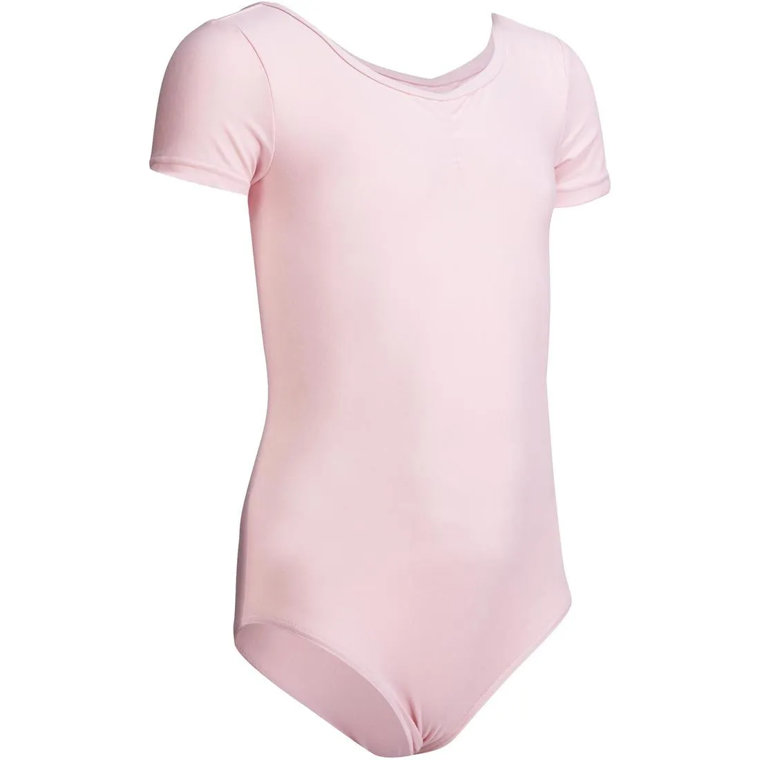 Girls' Short-Sleeved Ballet Leotard - Black