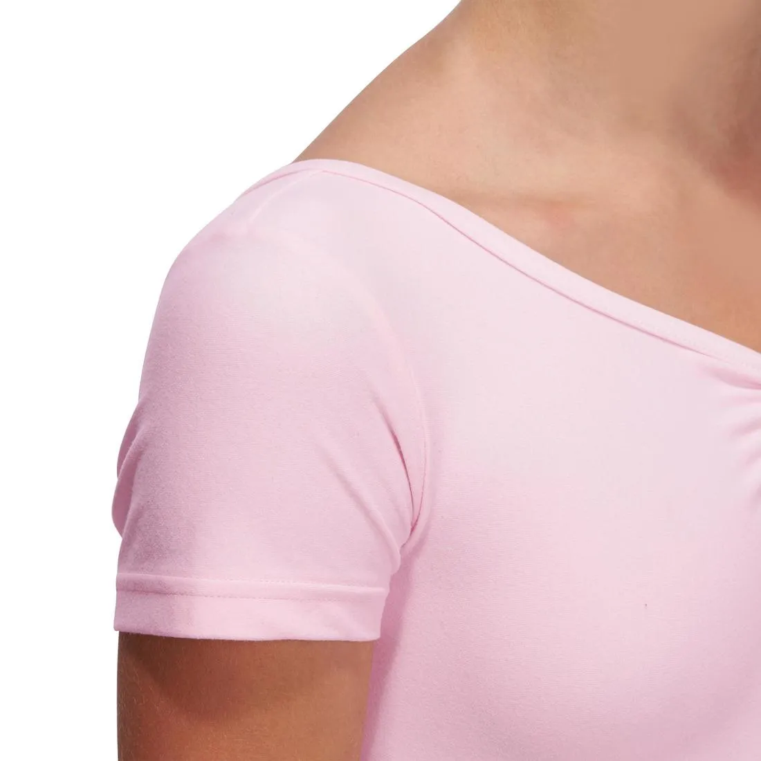Girls' Short-Sleeved Ballet Leotard - Black