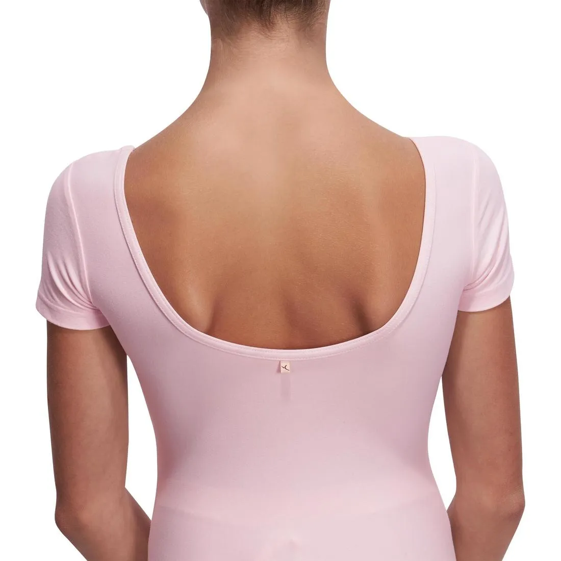 Girls' Short-Sleeved Ballet Leotard - Black