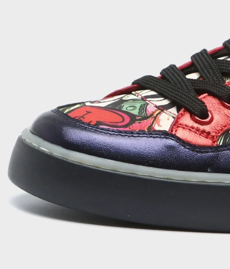 Graffiti Street Style Hip Hop Casual Flats Shoes Men  Canvas Shoes Personality Printed Flat Sneakers Mocassin Homme