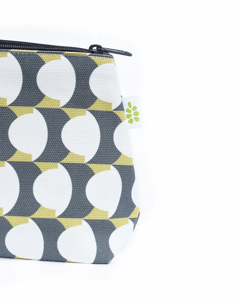 Hercule Zipper Pouch – Moss Green (10" x 6" x 3")