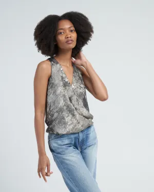 hi tide top - silver foil
