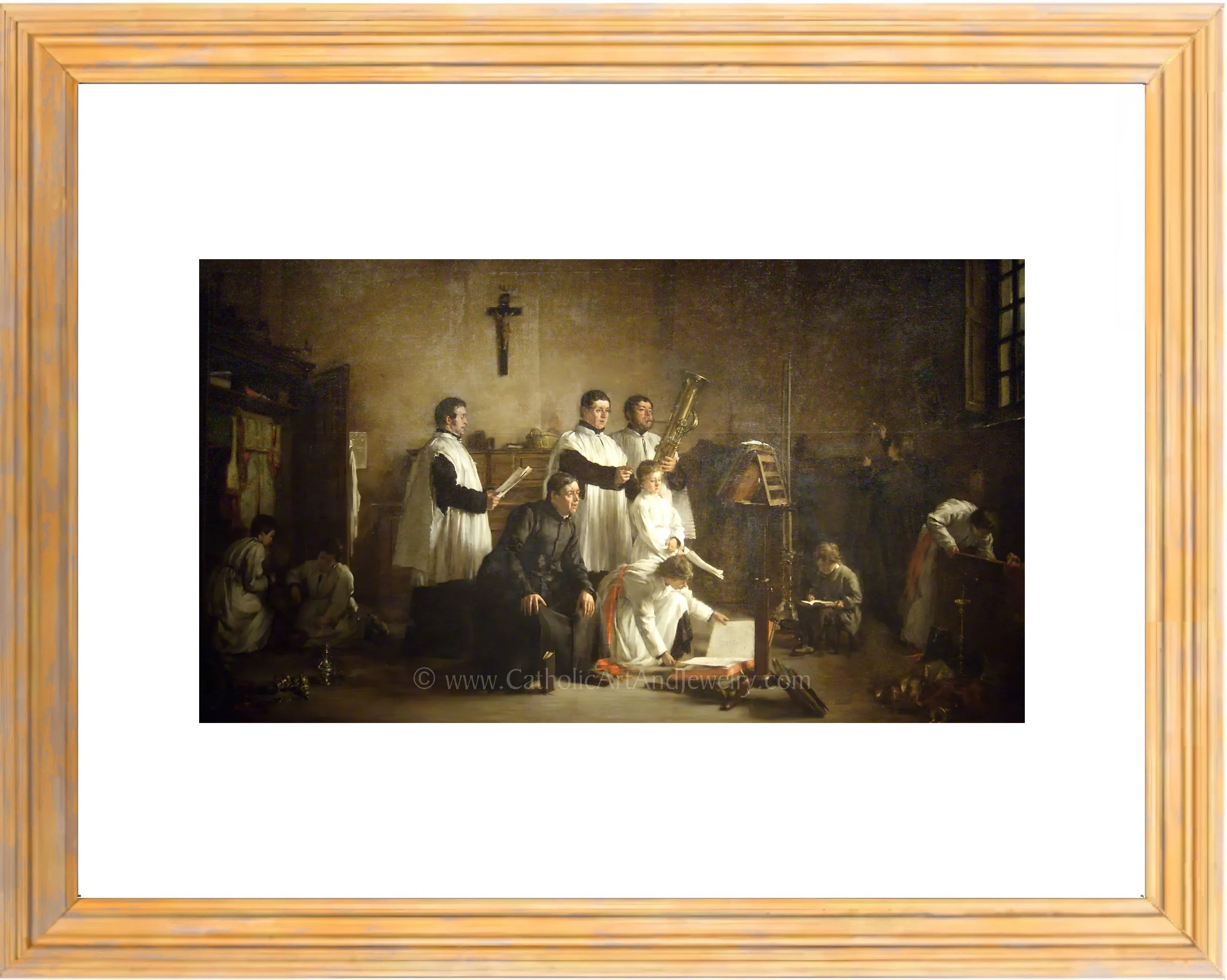 In the Sacristy Before Mass – 5 Sizes – Paul-Constant Soyer – Catholic Art Print – Archival Quality