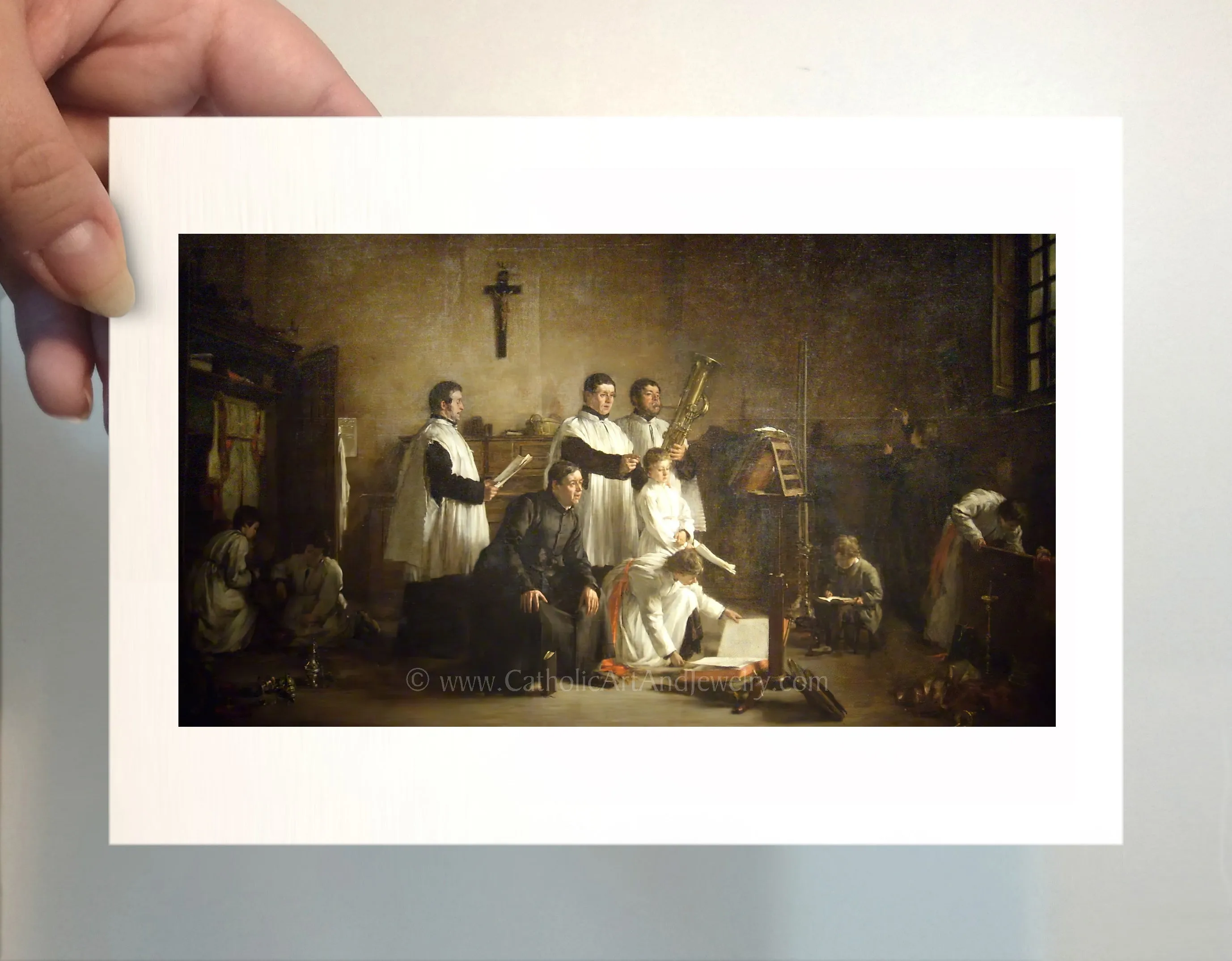 In the Sacristy Before Mass – 5 Sizes – Paul-Constant Soyer – Catholic Art Print – Archival Quality