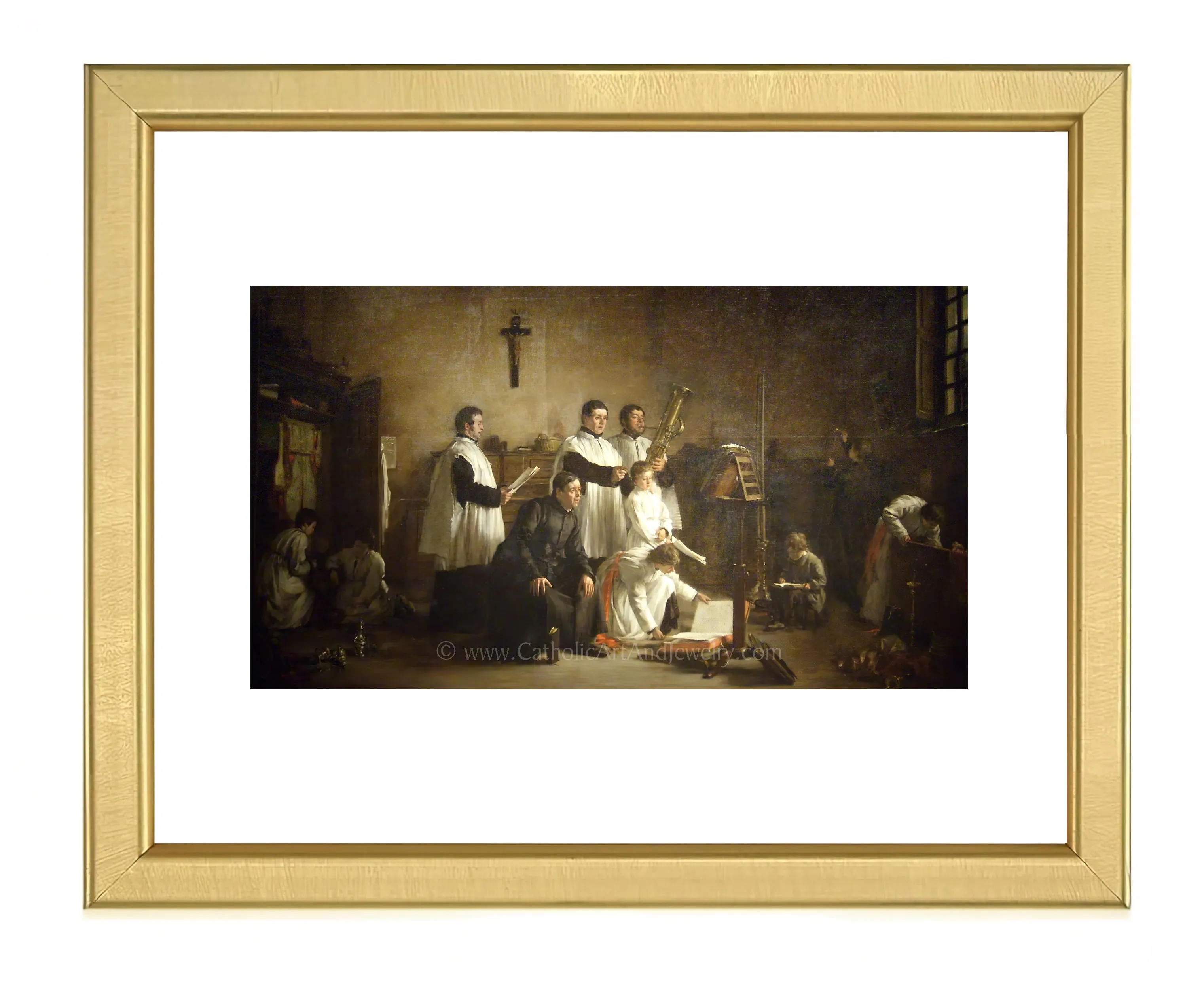 In the Sacristy Before Mass – 5 Sizes – Paul-Constant Soyer – Catholic Art Print – Archival Quality