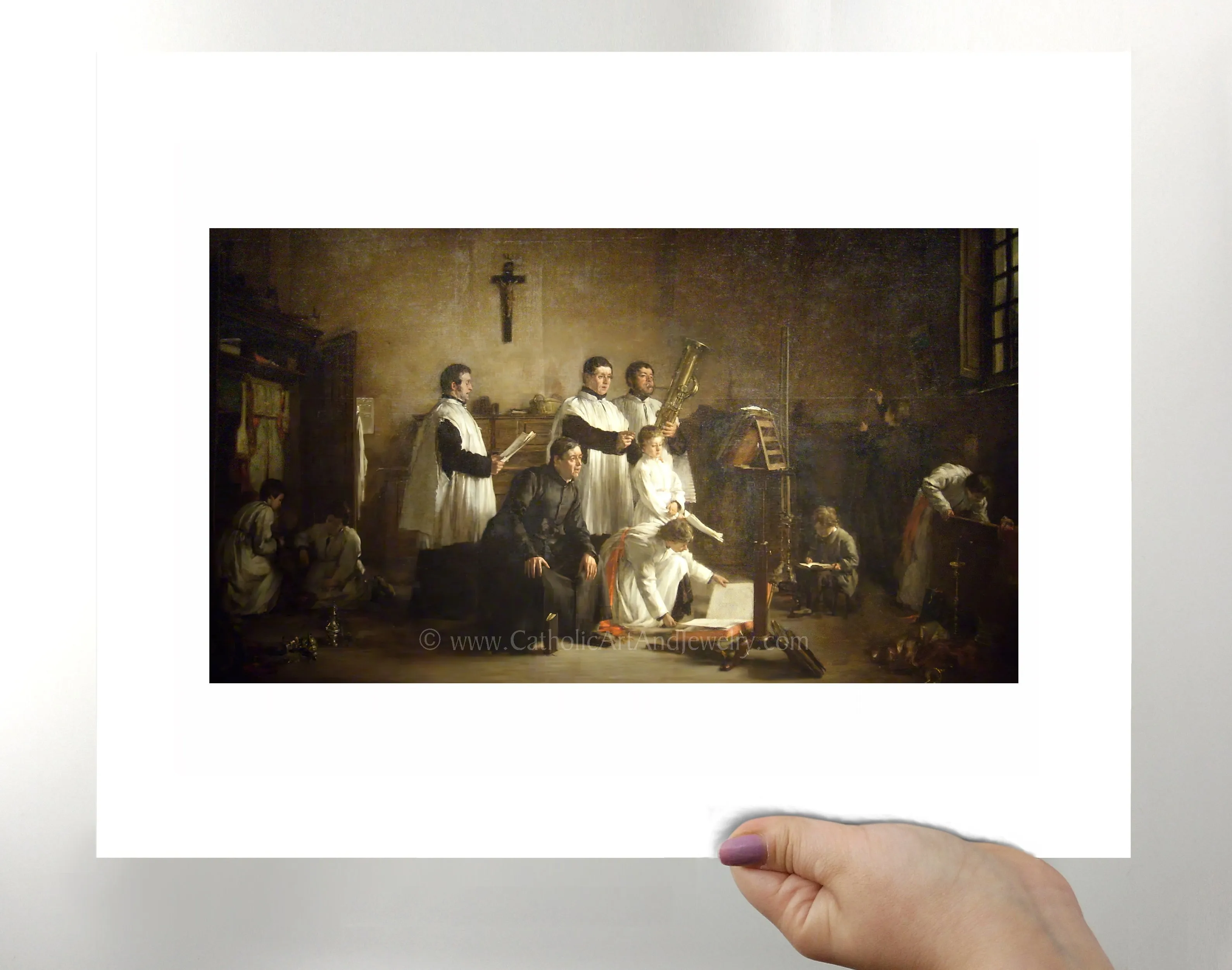 In the Sacristy Before Mass – 5 Sizes – Paul-Constant Soyer – Catholic Art Print – Archival Quality