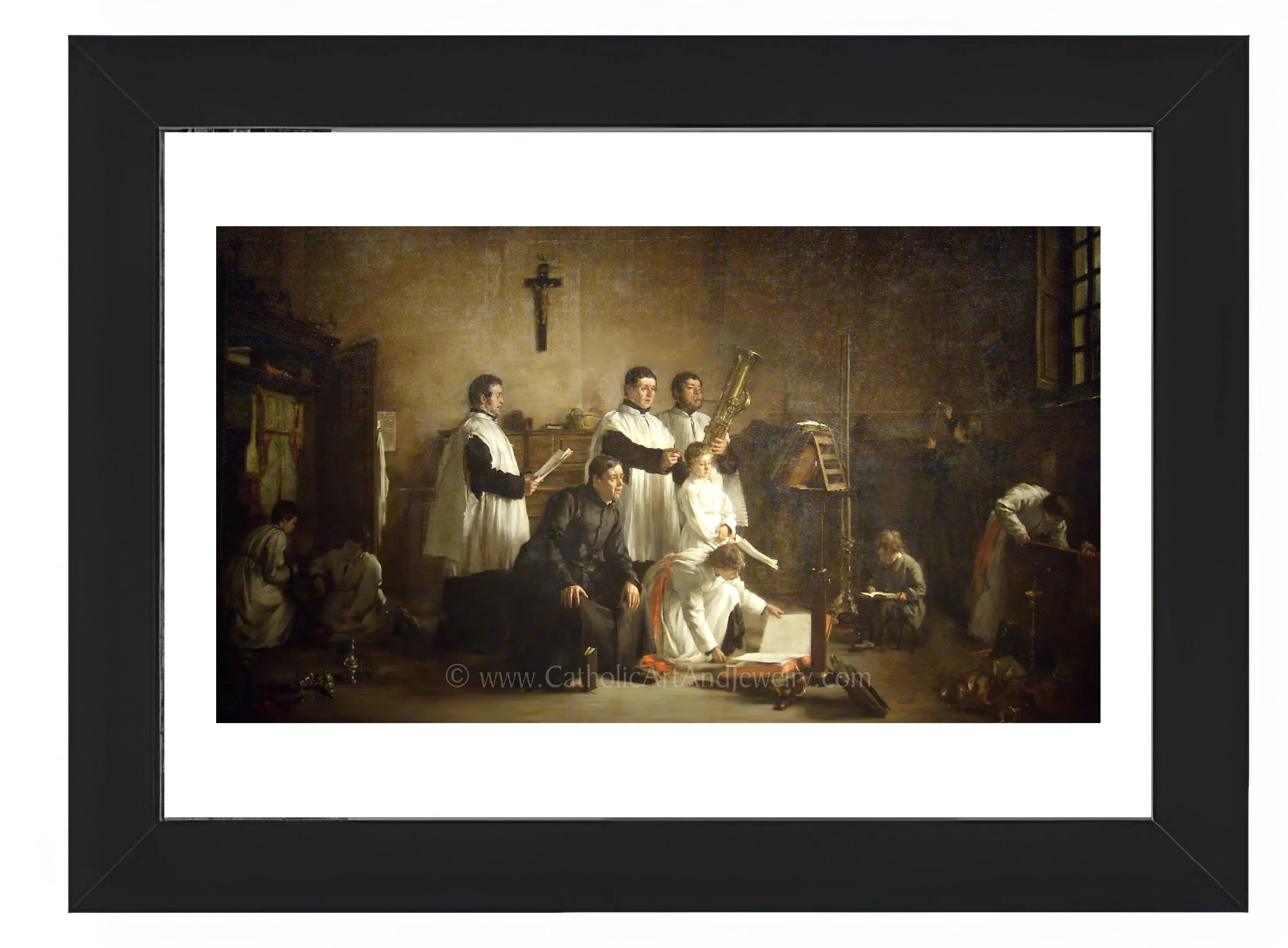 In the Sacristy Before Mass – 5 Sizes – Paul-Constant Soyer – Catholic Art Print – Archival Quality