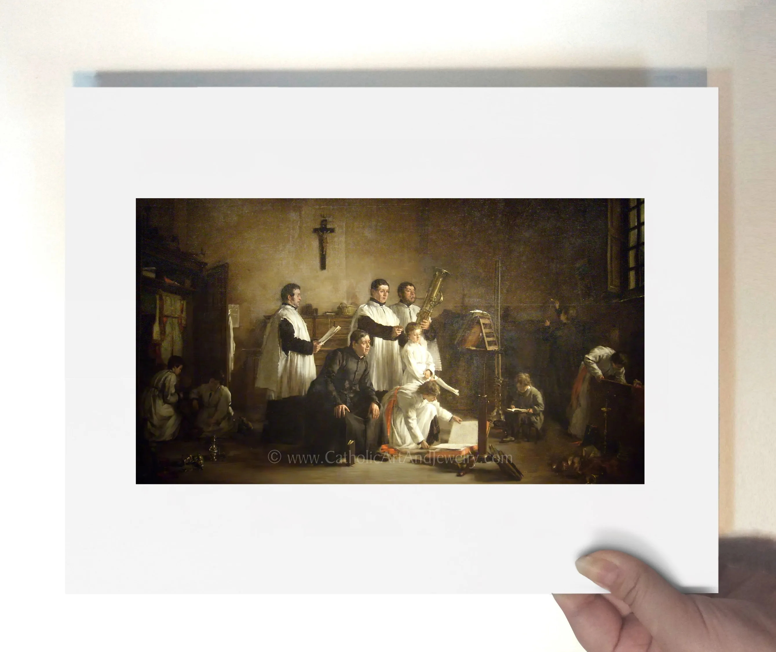 In the Sacristy Before Mass – 5 Sizes – Paul-Constant Soyer – Catholic Art Print – Archival Quality