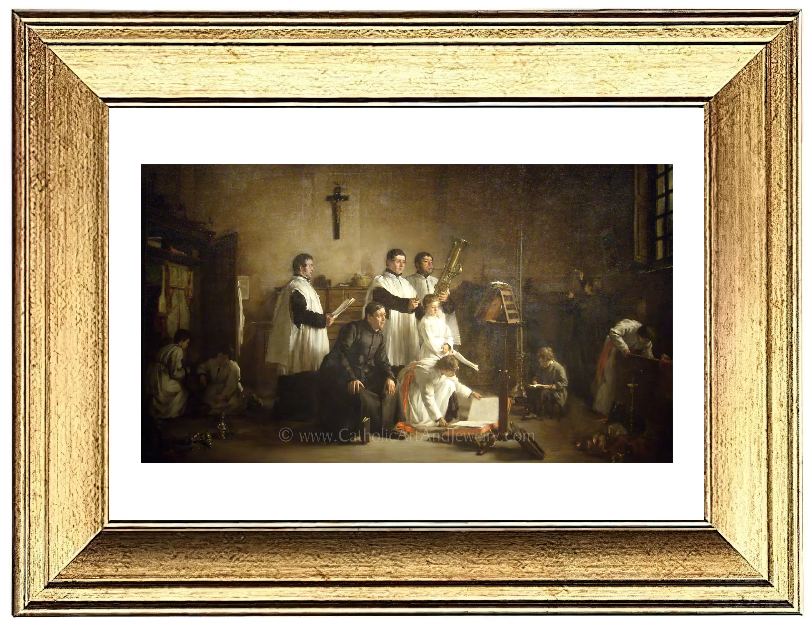 In the Sacristy Before Mass – 5 Sizes – Paul-Constant Soyer – Catholic Art Print – Archival Quality