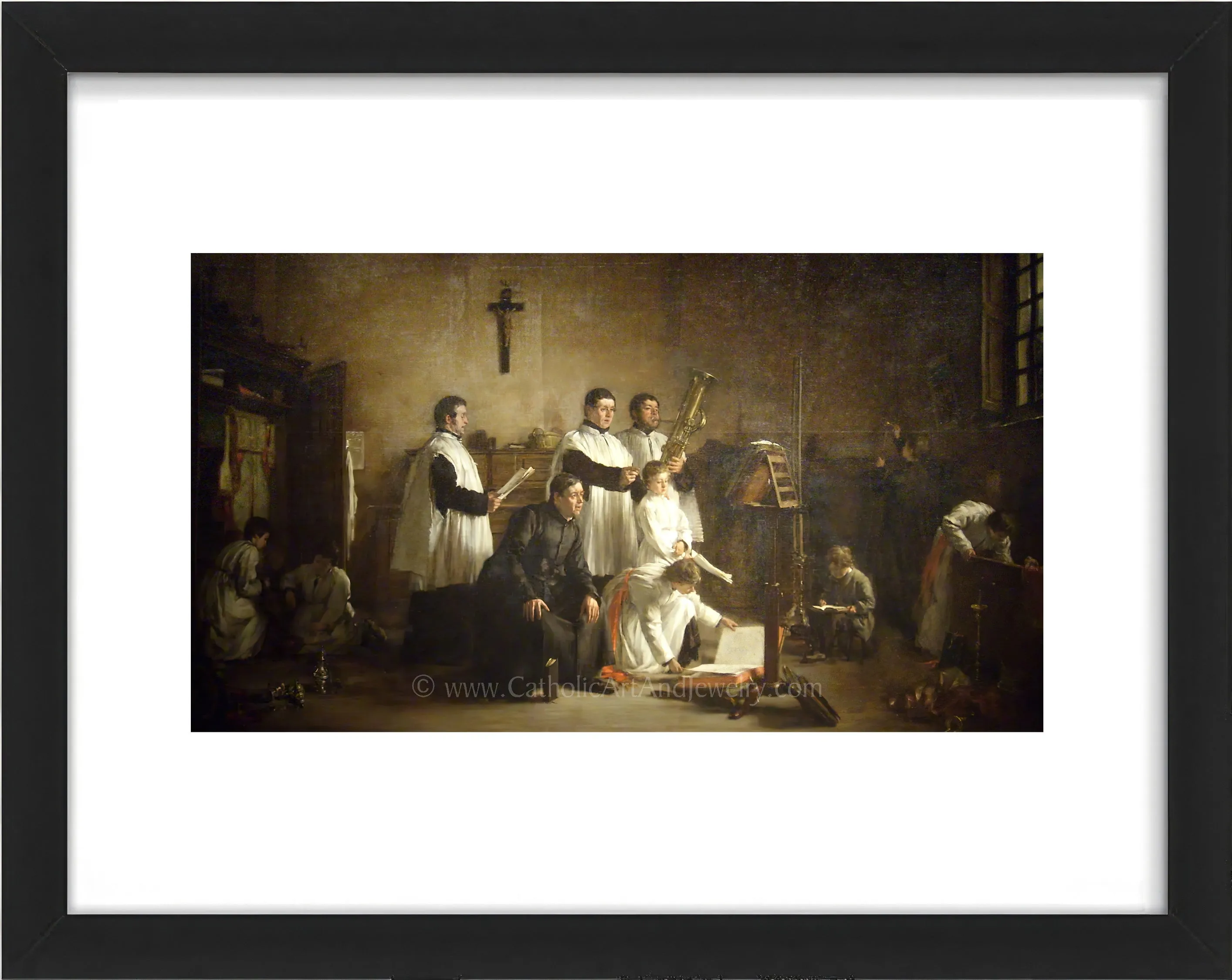 In the Sacristy Before Mass – 5 Sizes – Paul-Constant Soyer – Catholic Art Print – Archival Quality