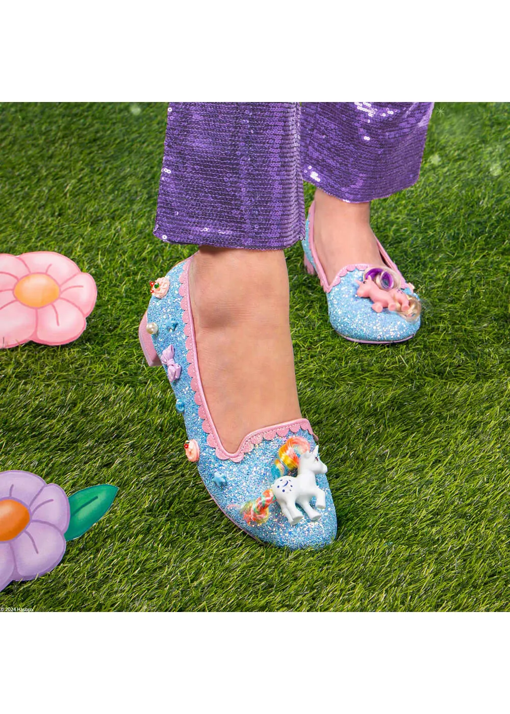 Irregular Choice x My Little Pony Playful Ponies Ballerinas Blue