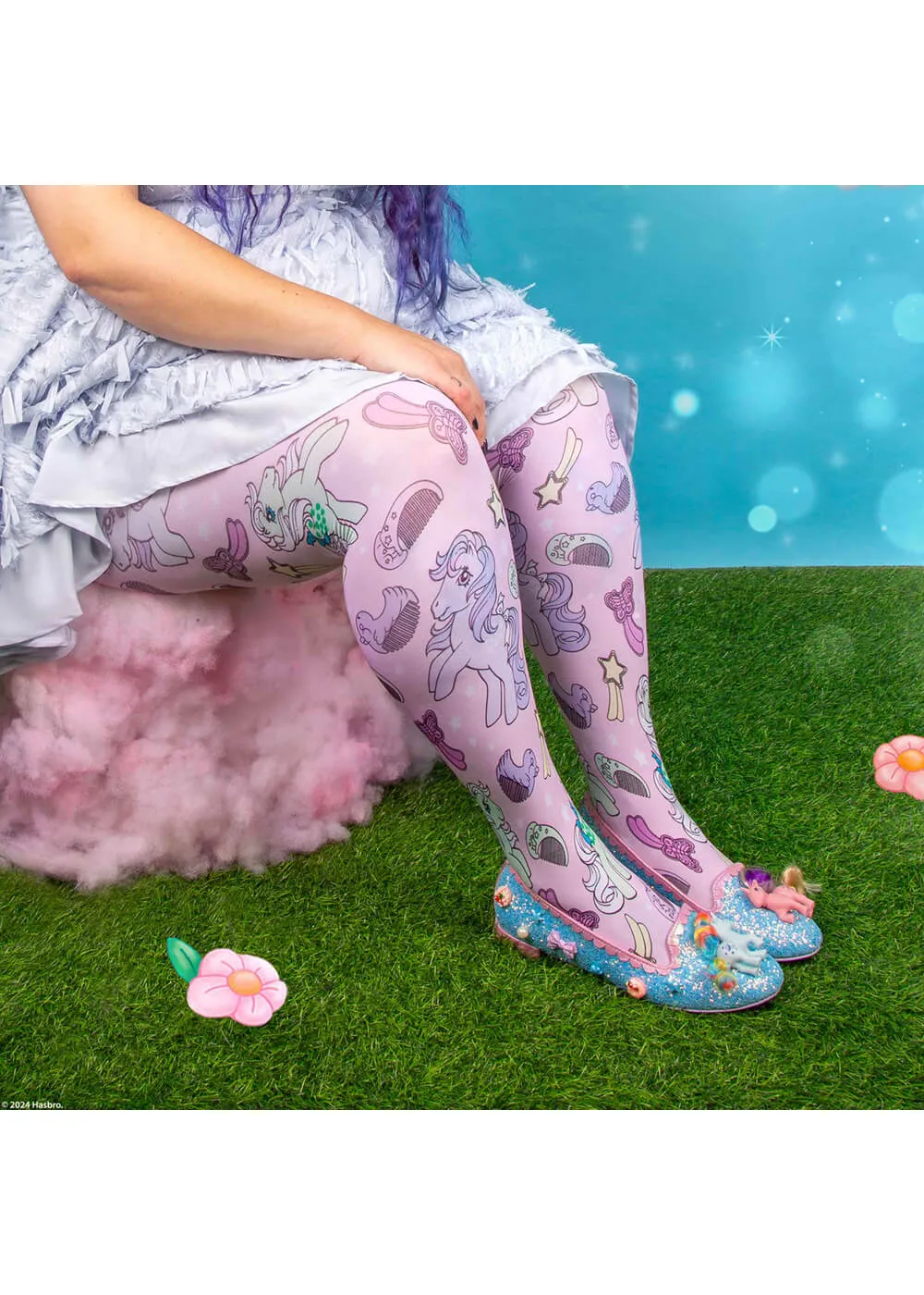 Irregular Choice x My Little Pony Playful Ponies Ballerinas Blue