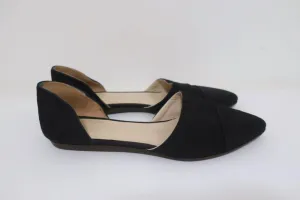 Jenni Kayne D'Orsay Flats Black Canvas Size 37