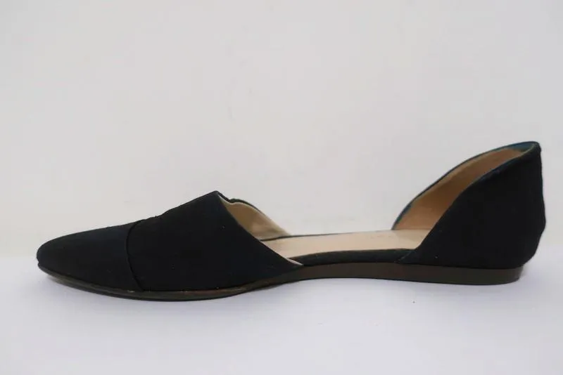 Jenni Kayne D'Orsay Flats Black Canvas Size 37