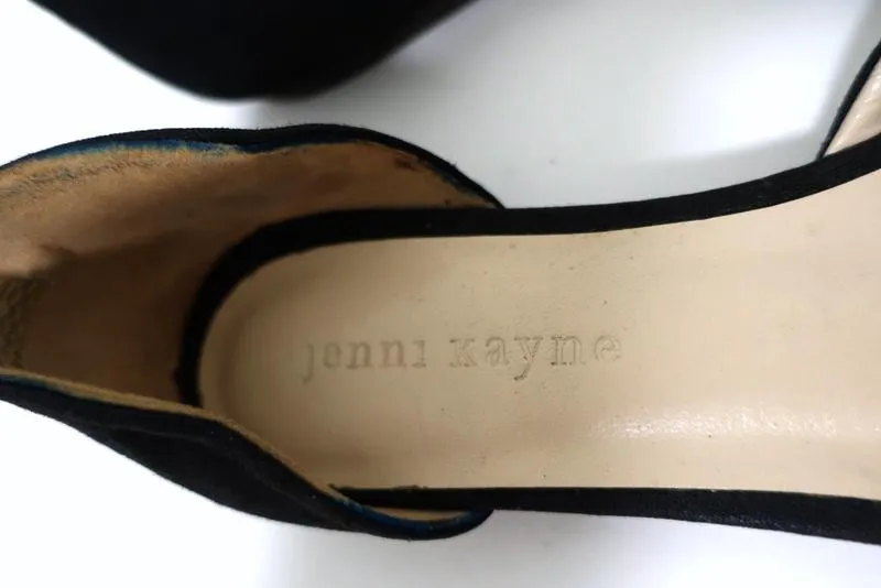 Jenni Kayne D'Orsay Flats Black Canvas Size 37