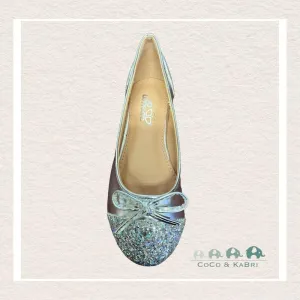 Jolene Dress Shoes - Silver Ballet Flats (Y1-46)