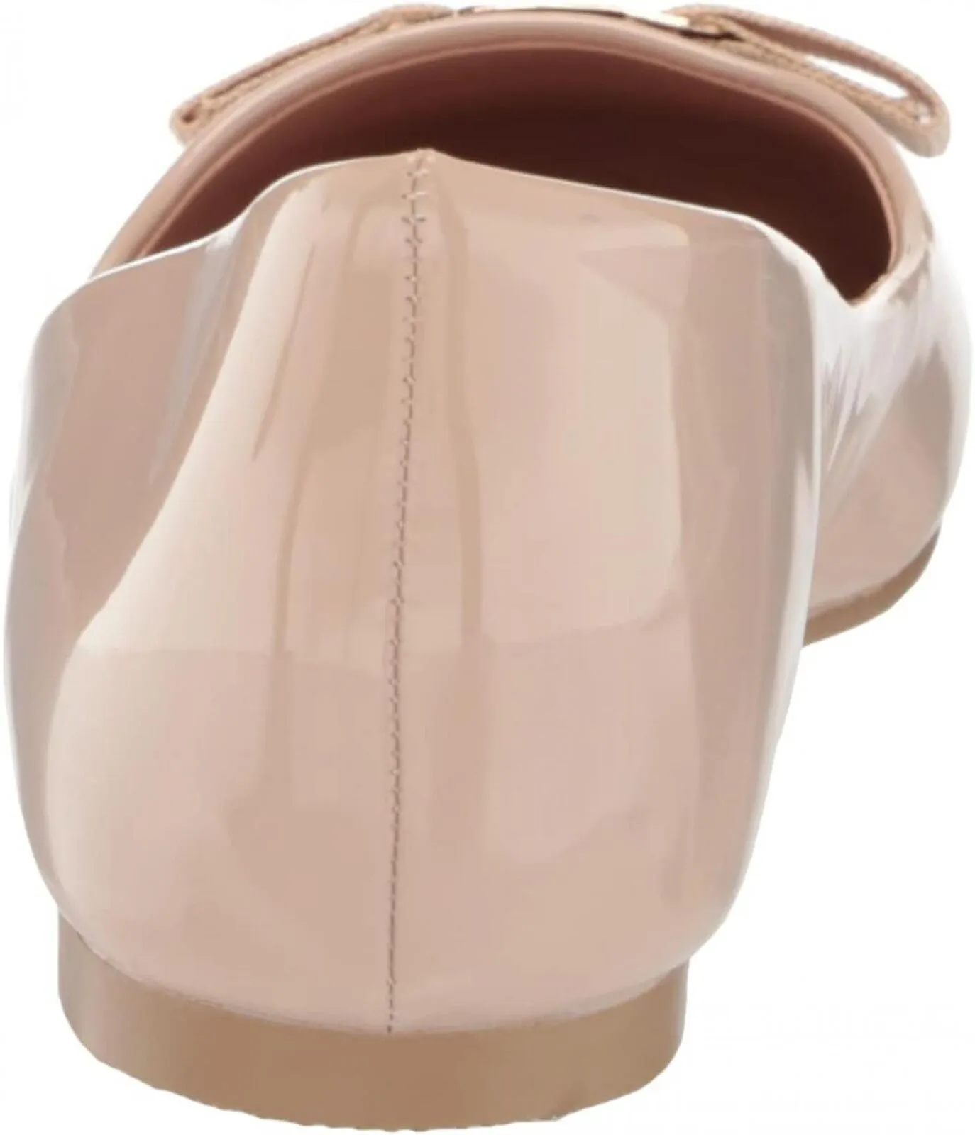 Journee Collection Womens Kim Patent Slip On Ballet Flats Nude Brown 7.5M