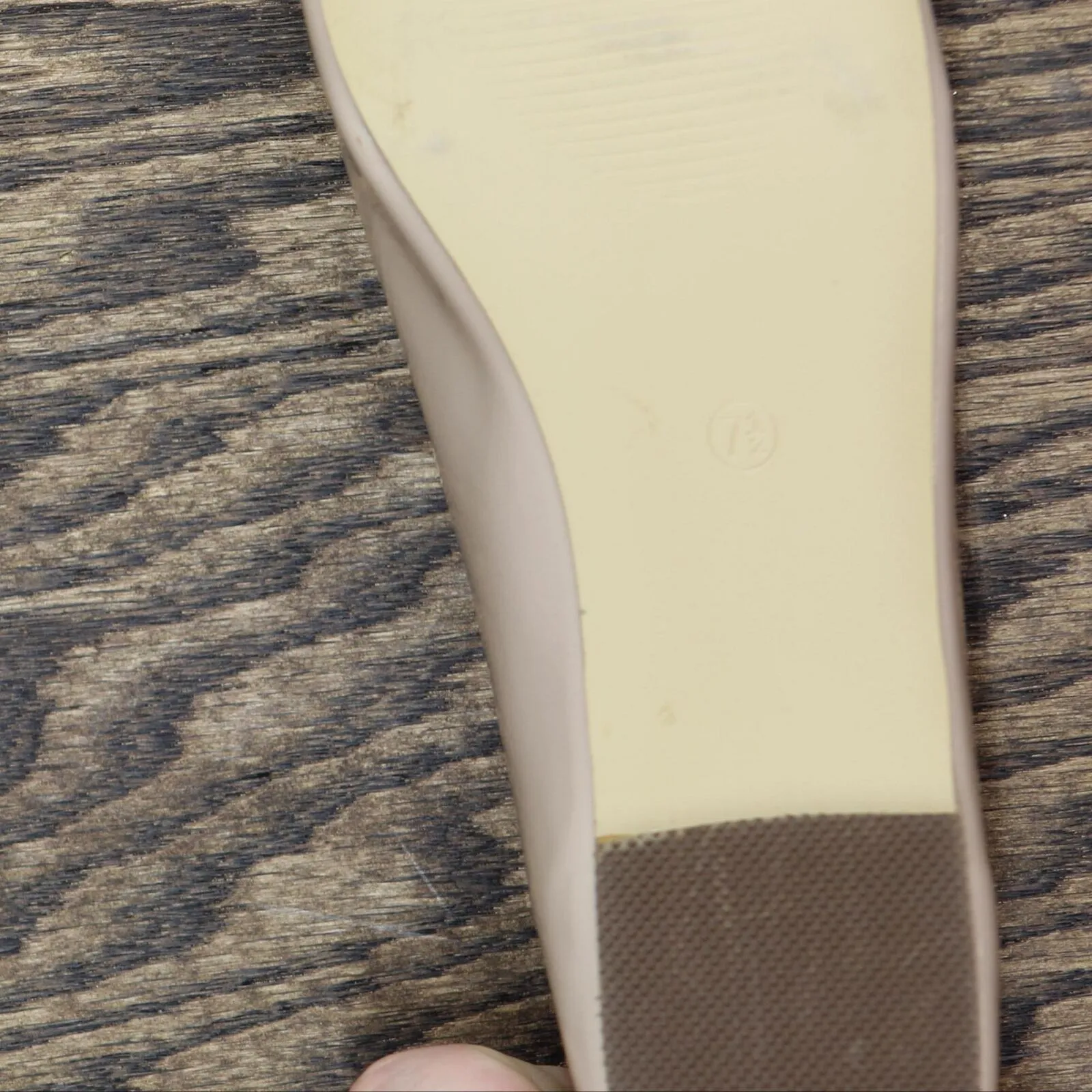 Journee Collection Womens Kim Patent Slip On Ballet Flats Nude Brown 7.5M
