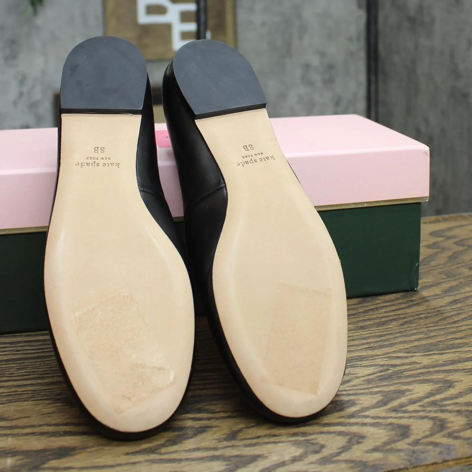Kate Spade New York Womens Honey Ballet Flats Shoes K2805 Black 8B