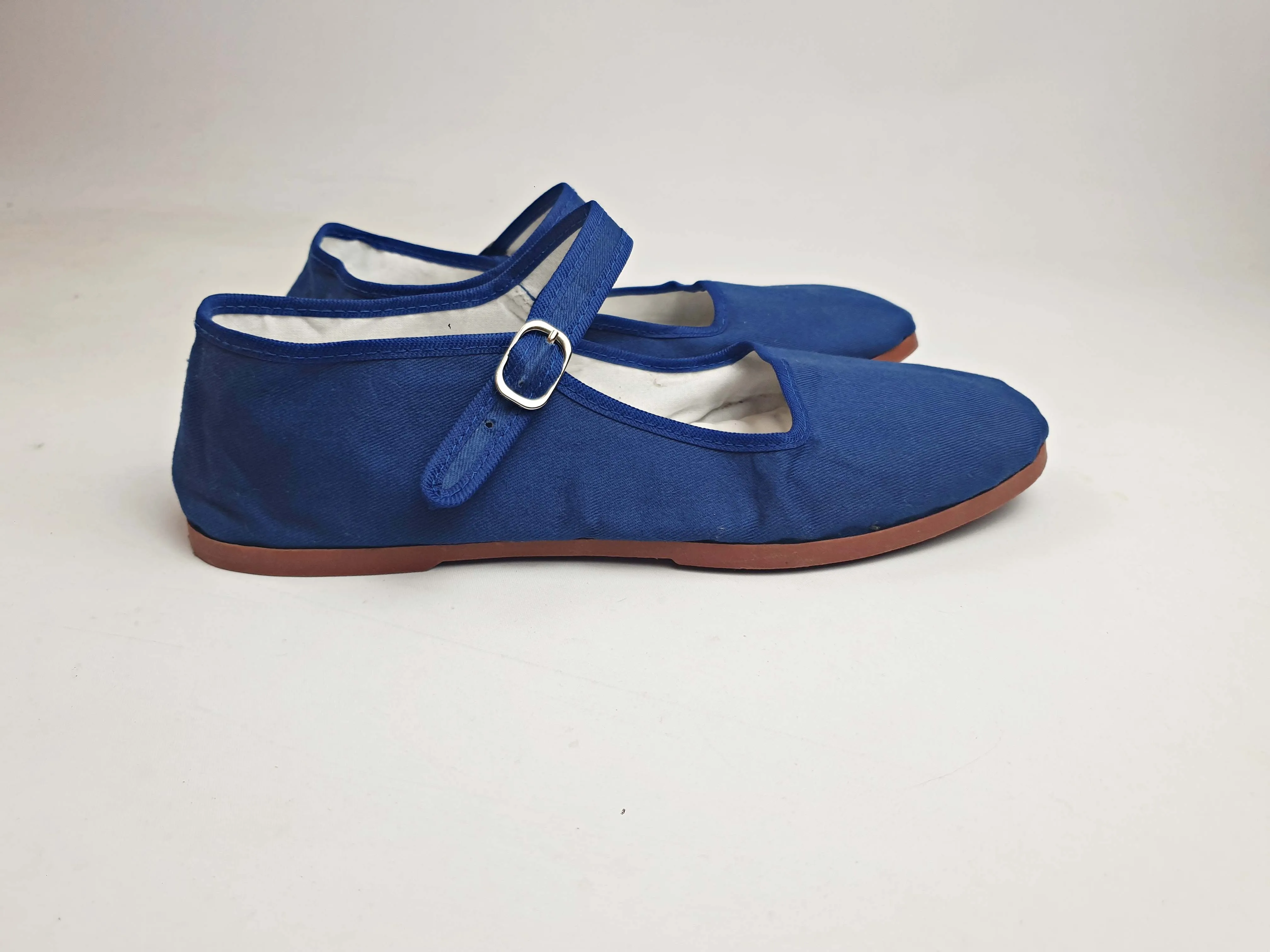 Kung Fu Mary blue Mary jane canvas shoes size 40