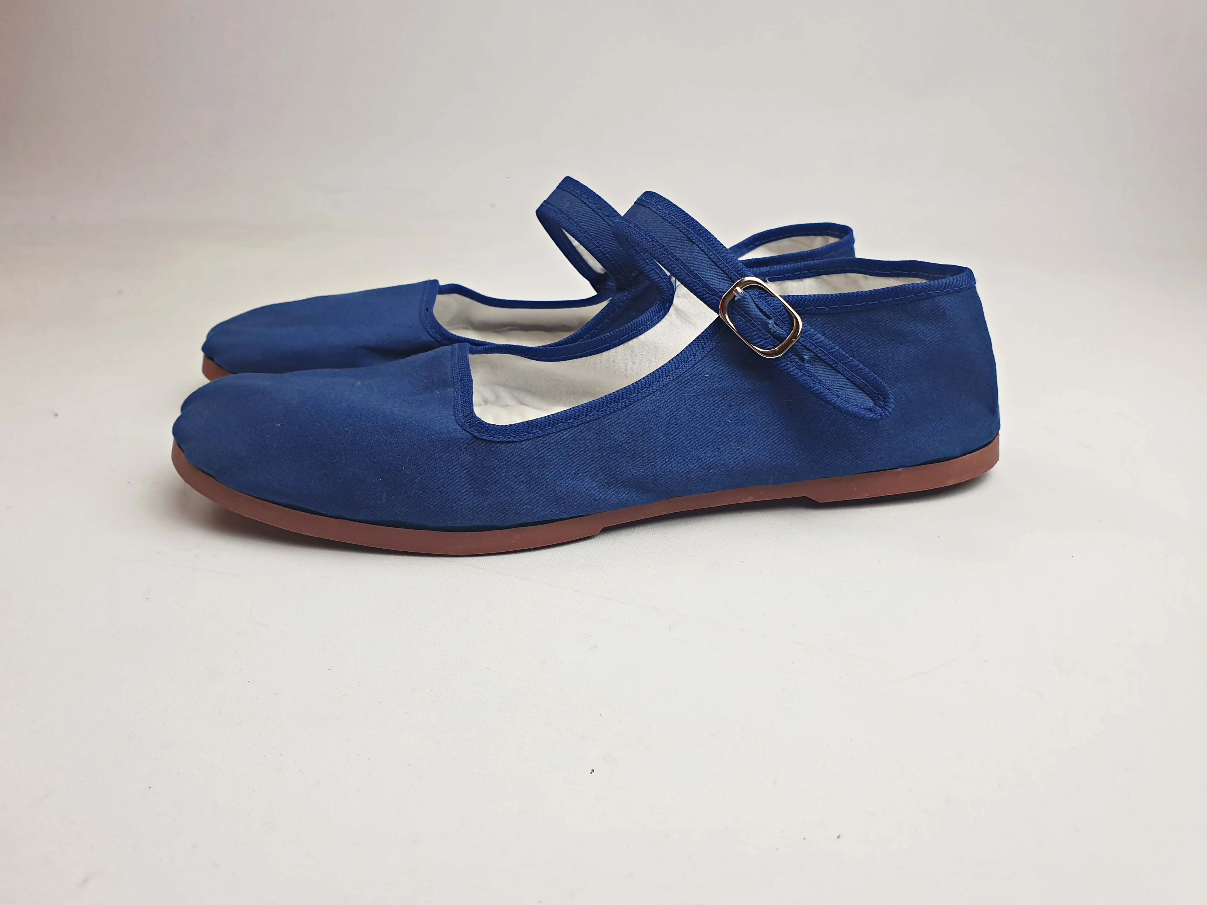 Kung Fu Mary blue Mary jane canvas shoes size 40