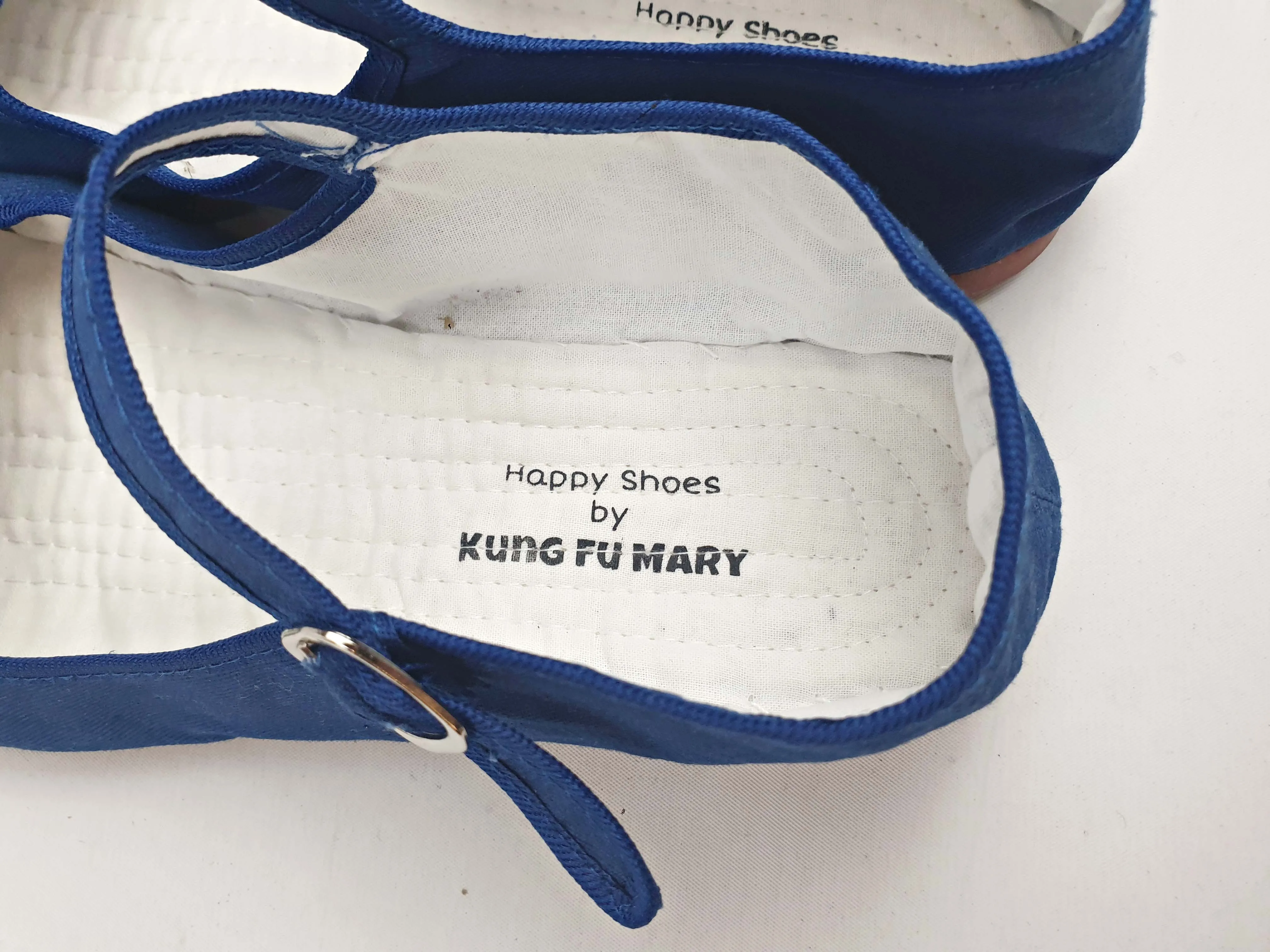 Kung Fu Mary blue Mary jane canvas shoes size 40