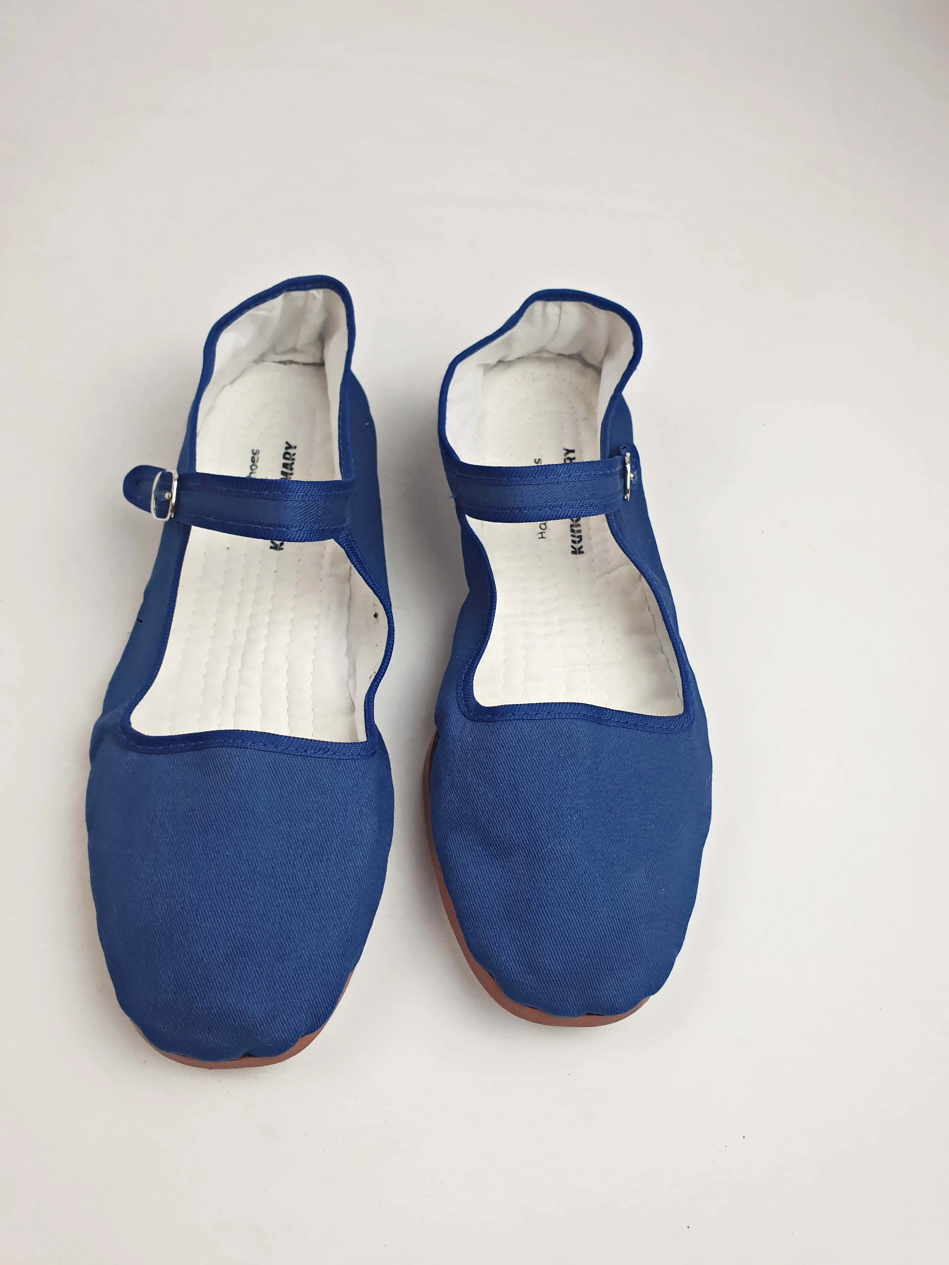 Kung Fu Mary blue Mary jane canvas shoes size 40