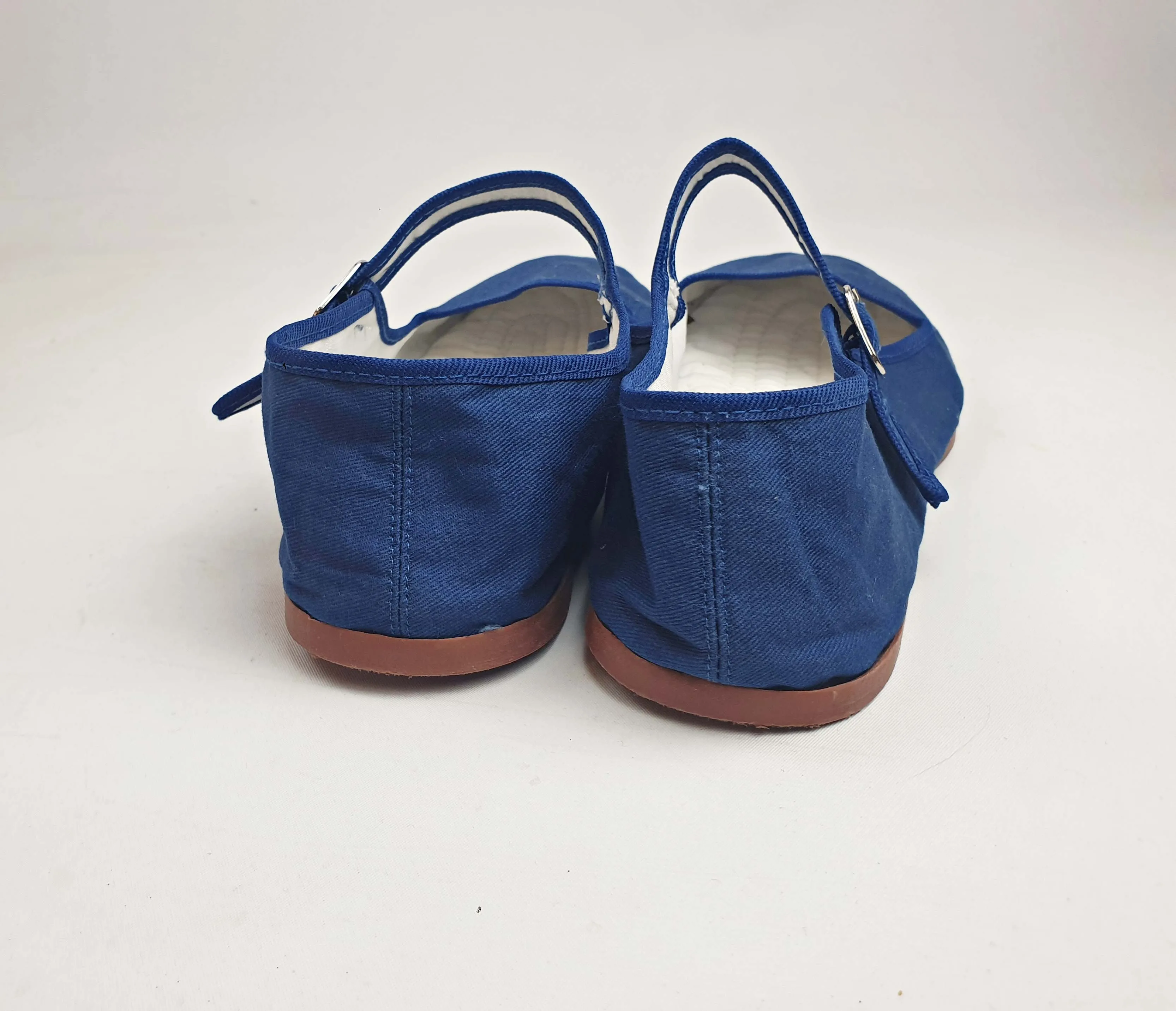Kung Fu Mary blue Mary jane canvas shoes size 40