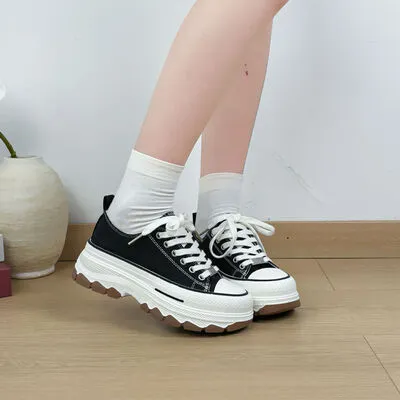 Lace-Up Canvas Sneakers