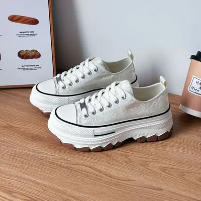 Lace-Up Canvas Sneakers