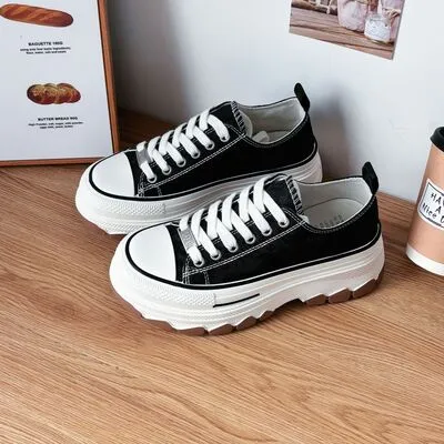Lace-Up Canvas Sneakers
