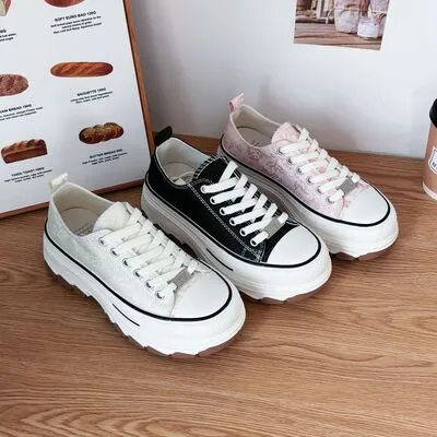 Lace-Up Canvas Sneakers