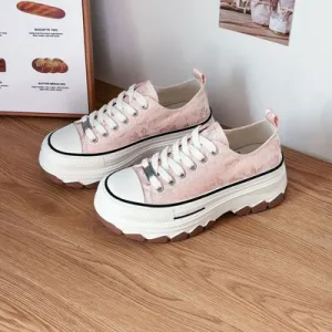 Lace-Up Canvas Sneakers