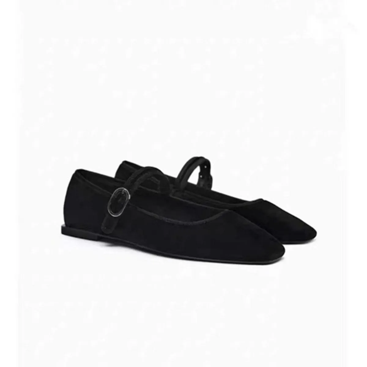 Leopard Square Toe Flat Slip-Ons