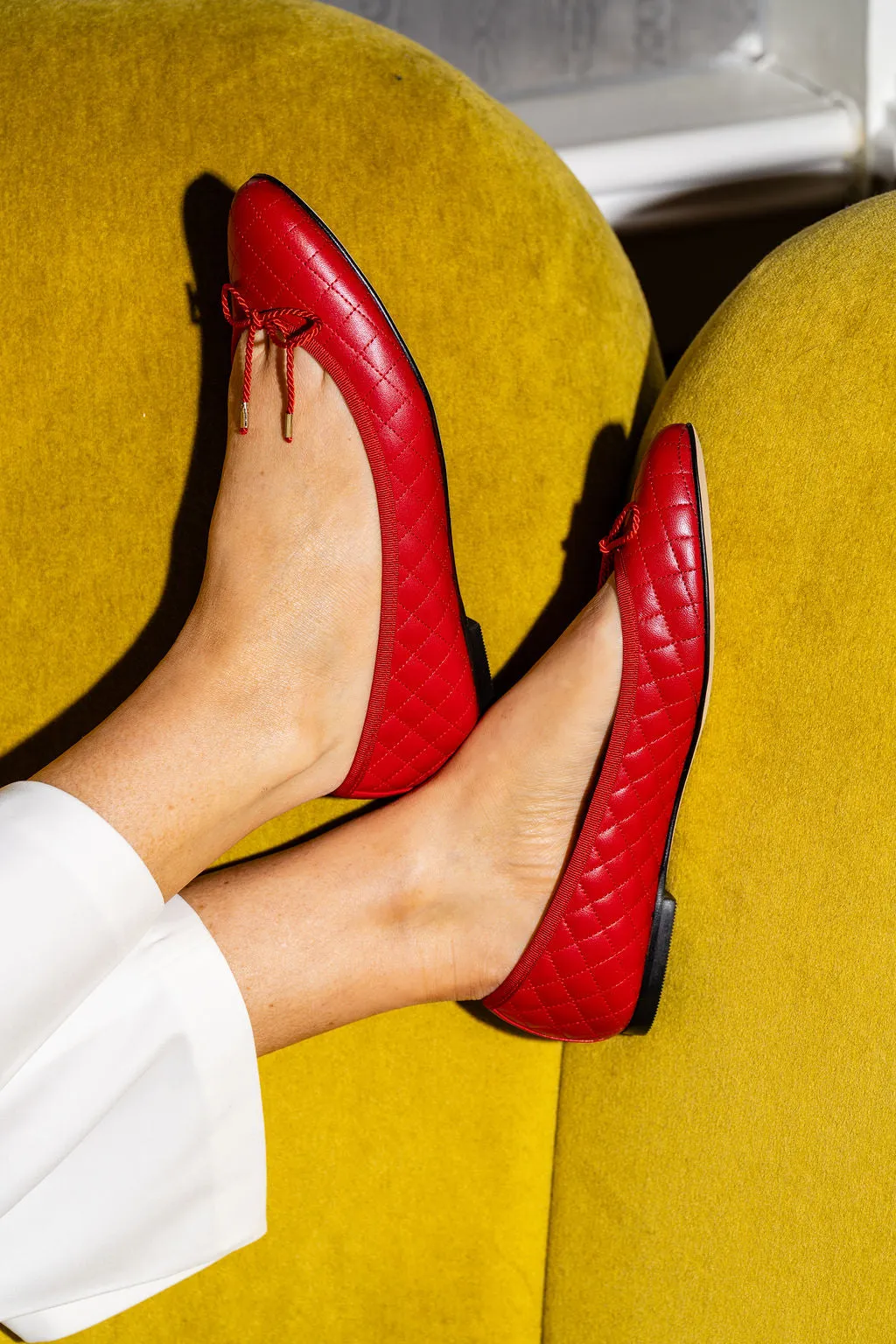 Lido Quilted Leather Ballet Flat