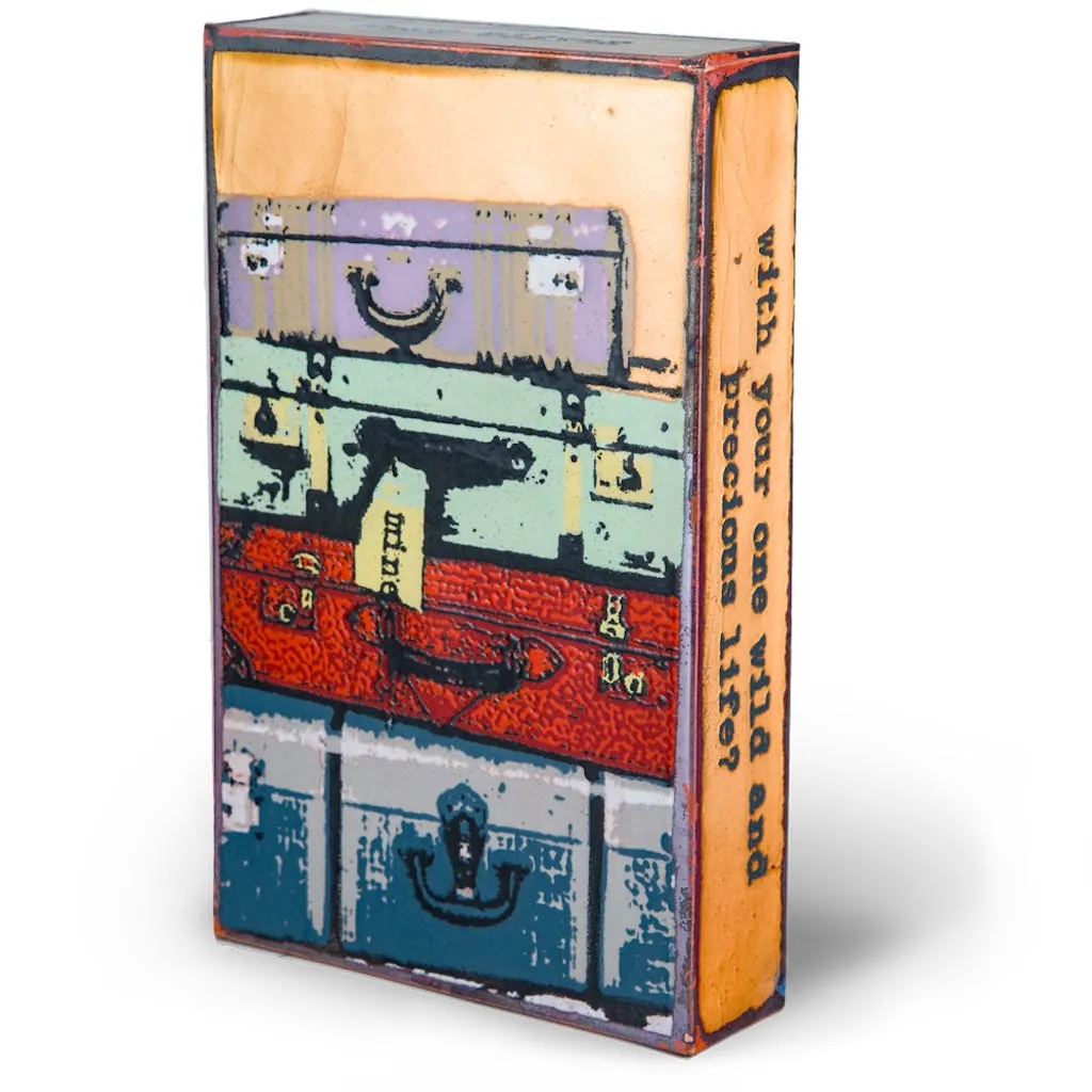 Llew - Spiritiles- Glass Over Copper - "Bon Voyage"#124 (RETIRED)