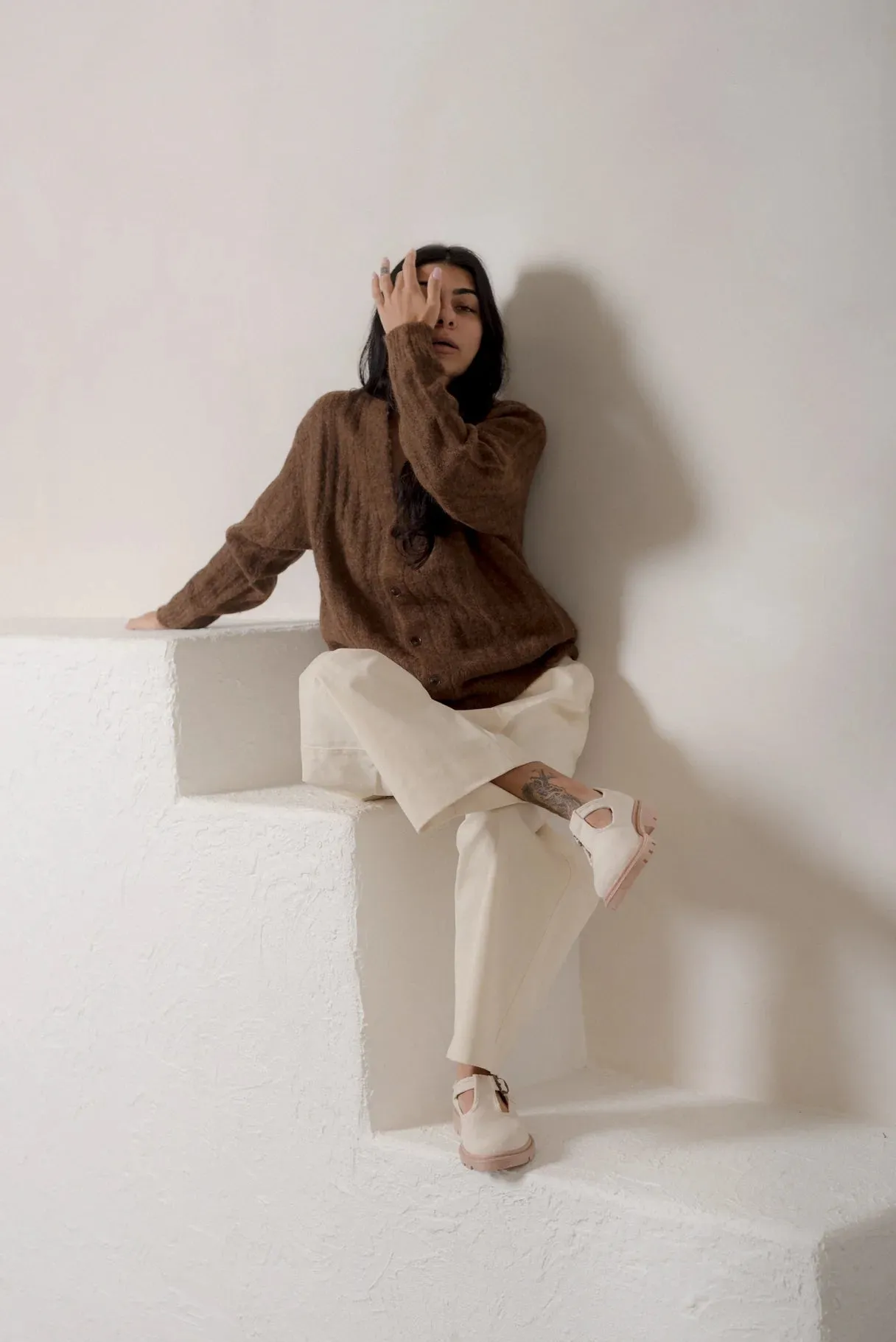 Lug Sole Mary Jane - Natural