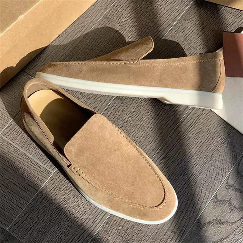 Men's Fashion Casual Slip On Loafers with Suede Finish