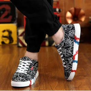 Men's Graffiti Canvas Shoe