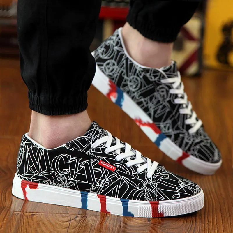 Men's Graffiti Canvas Shoe