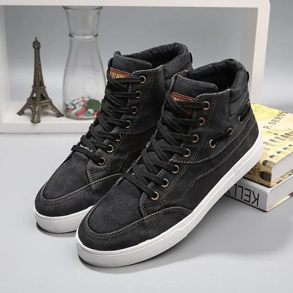 Men's High Top Canvas Flats