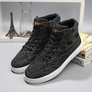 Men's High Top Canvas Flats