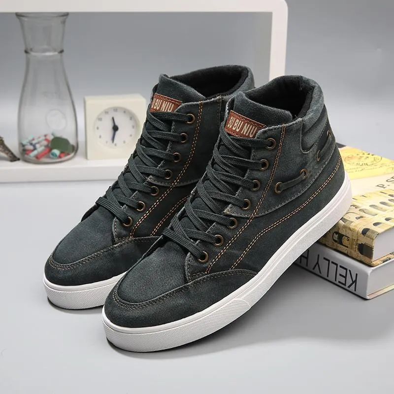 Men's High Top Canvas Flats