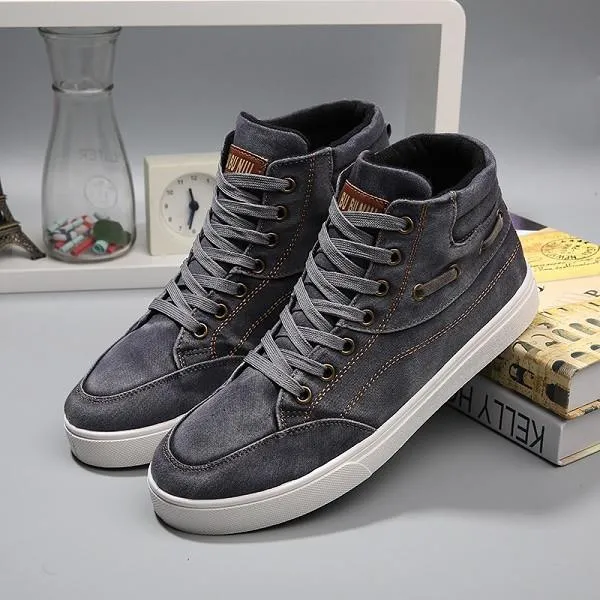 Men's High Top Canvas Flats