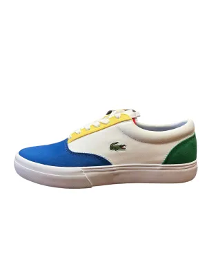 Men’s Jump Serve Lace White/Blue Canvas Sneakers