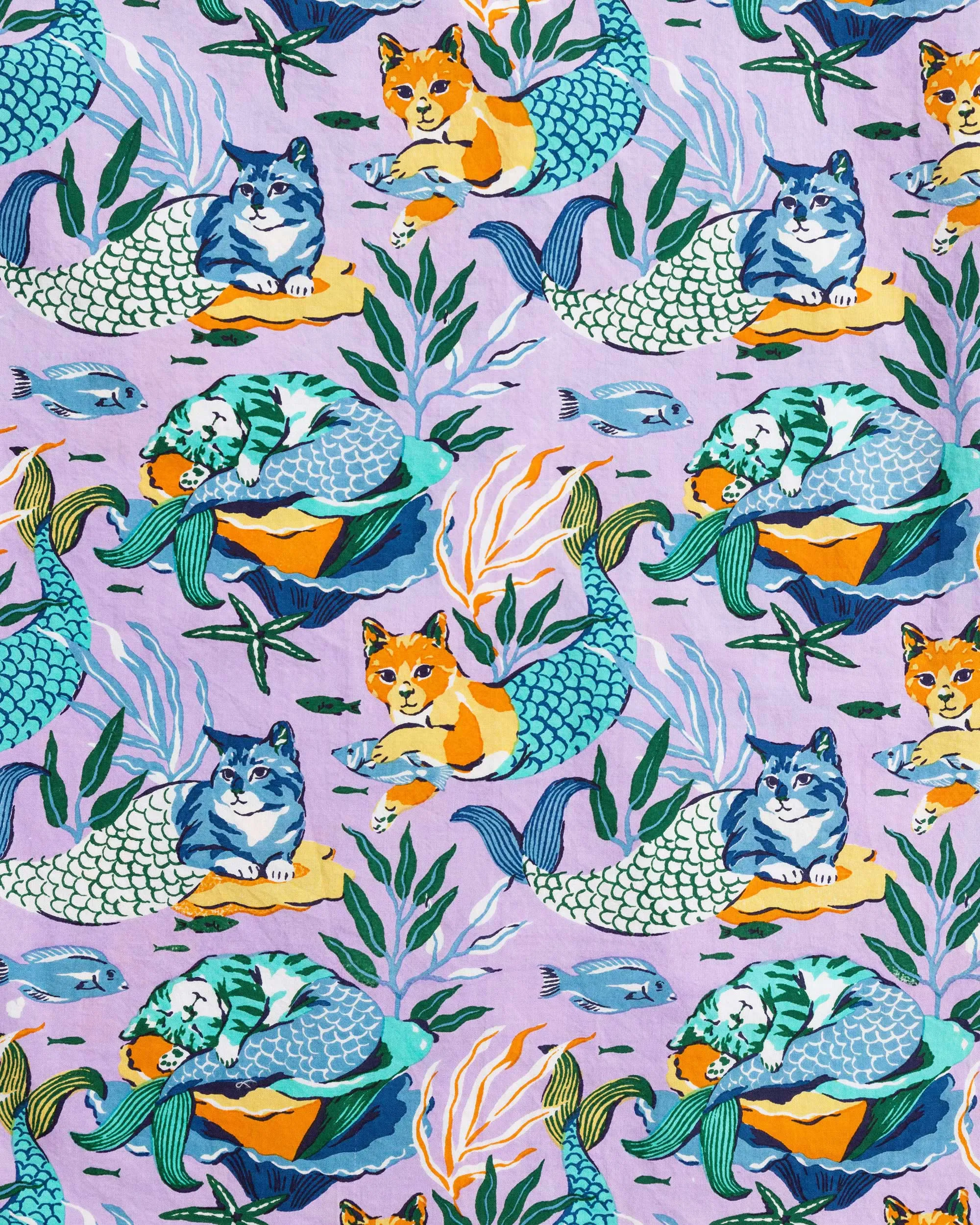 Meowing Mermaids - Pickleball Paddle - Lavender